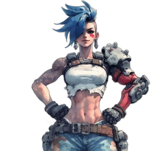 weapon, robot, concept art, cyberpunk transparent PNG cut-out
