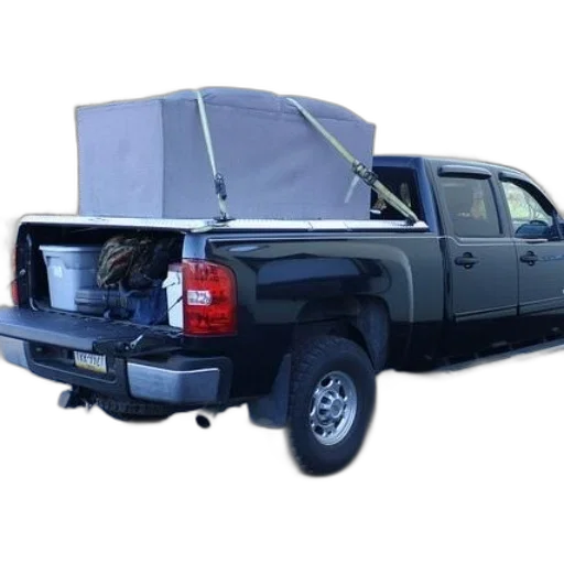 black, pickup, truck, large transparent PNG cut-out