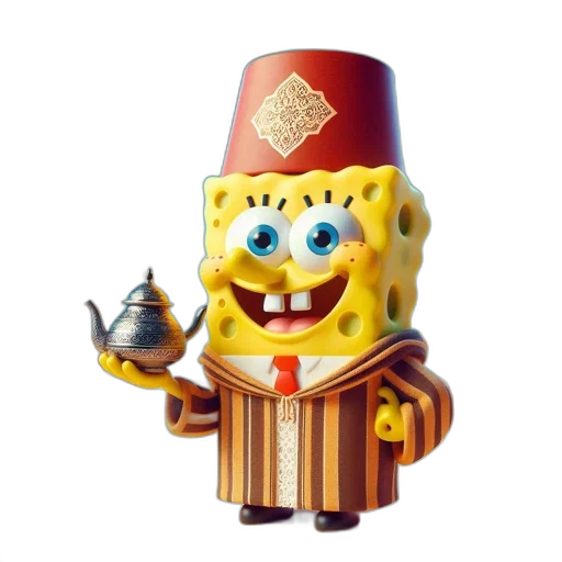 robot, crown, mask, staff transparent PNG cut-out