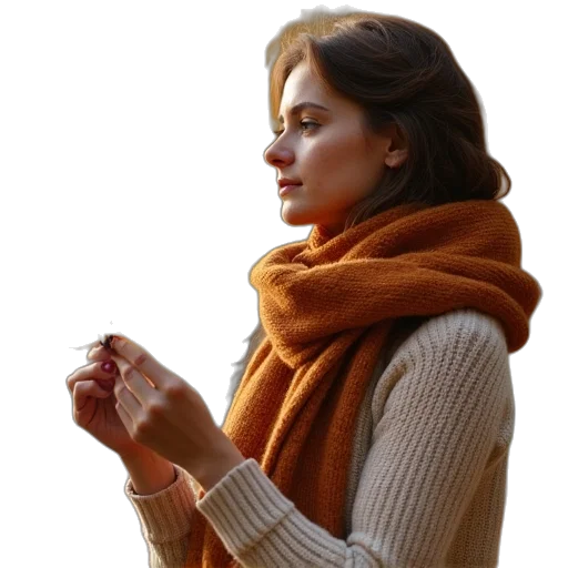 jewelry, staff, jacket, photorealistic transparent PNG cut-out
