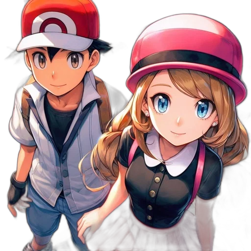 hat, dress, anime, pixel art transparent PNG cut-out