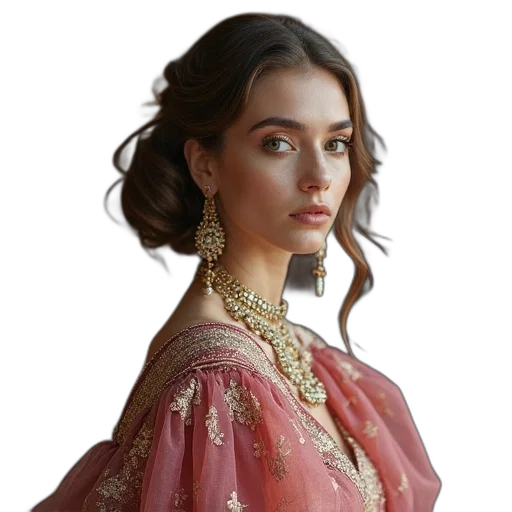 jewelry, dress, crown, face transparent PNG cut-out