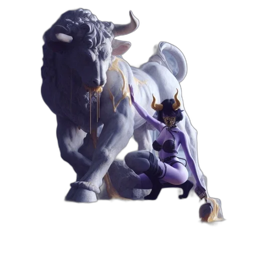 dragon, animal, staff, weapon transparent PNG cut-out