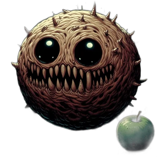 creature, mask, food, staff transparent PNG cut-out