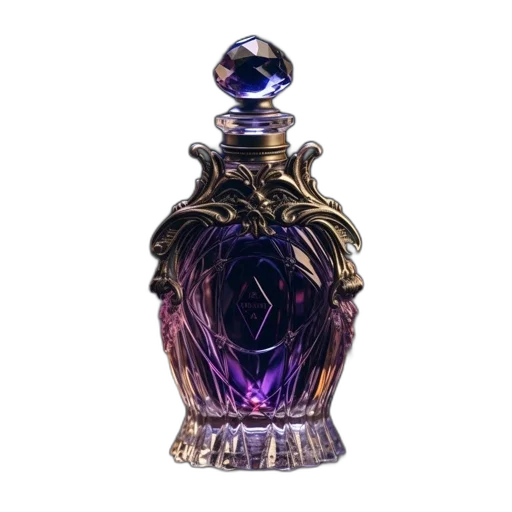 jewelry, crown, bottle, 3d render transparent PNG cut-out