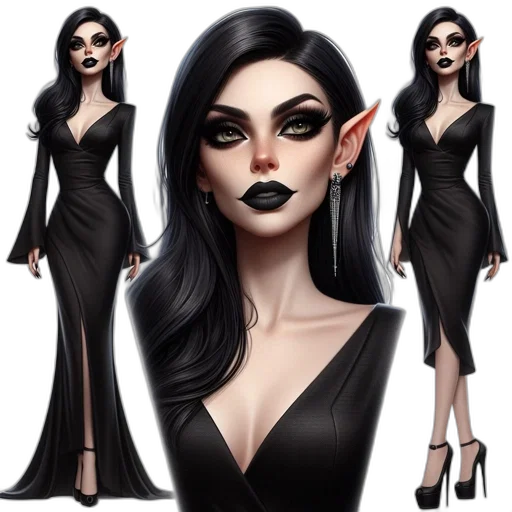dress, cartoon, concept art, fantasy art transparent PNG cut-out