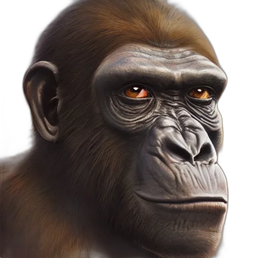 animal, face, creature, photorealistic transparent PNG cut-out