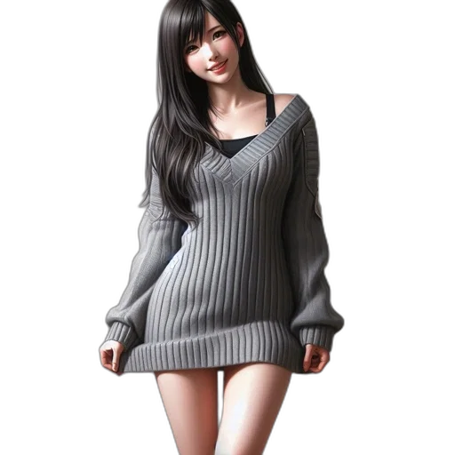 dress, 3d render, photorealistic, fantasy art transparent PNG cut-out