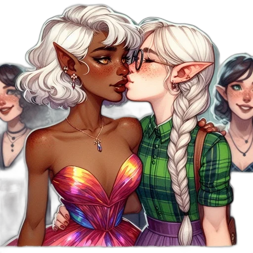 dress, concept art, fantasy art, comic book art transparent PNG cut-out