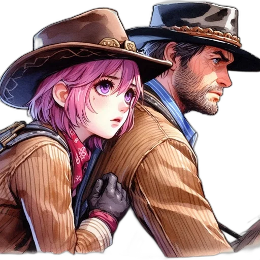 hat, weapon, jacket, concept art transparent PNG cut-out