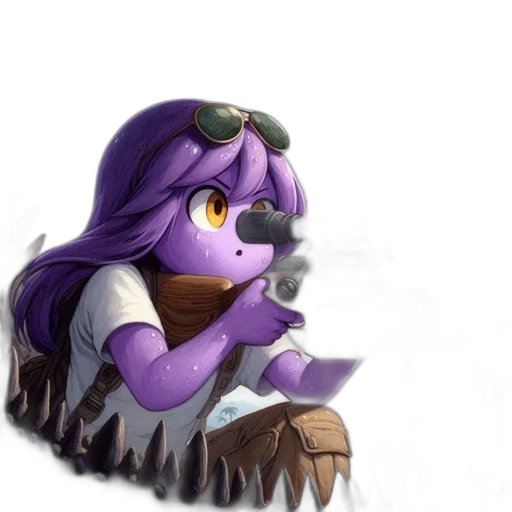 dragon, staff, hat, creature transparent PNG cut-out