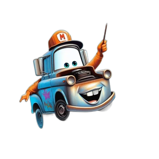 car, robot, staff, concept art transparent PNG cut-out