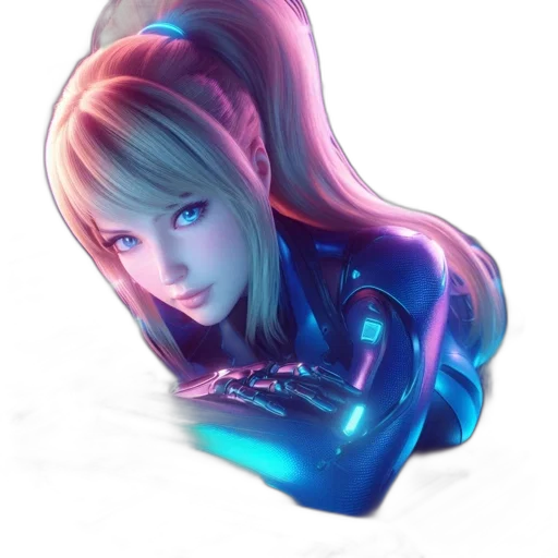 robot, face, hair, dress transparent PNG cut-out