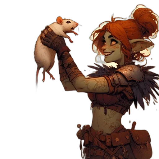 staff, creature, concept art, fantasy art transparent PNG cut-out