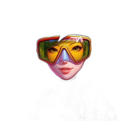 mask, face, 3d render, photorealistic transparent PNG cut-out