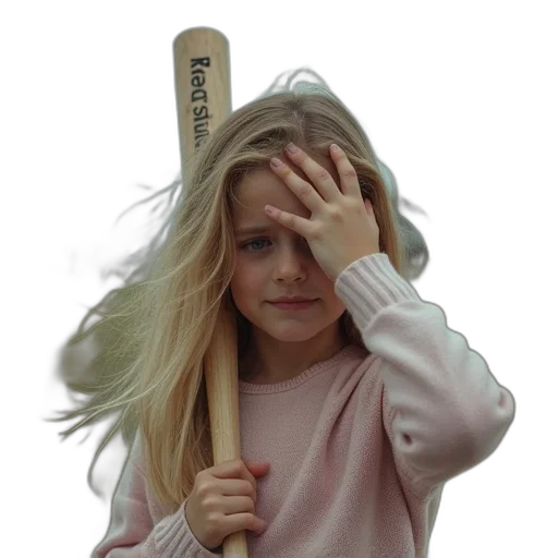 hair, staff, hat, weapon transparent PNG cut-out