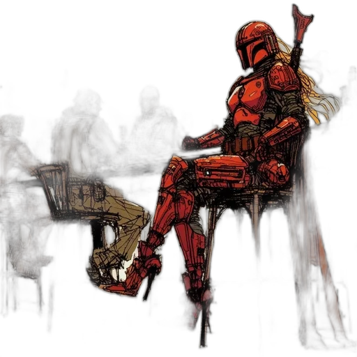 robot, weapon, concept art, comic book art transparent PNG cut-out