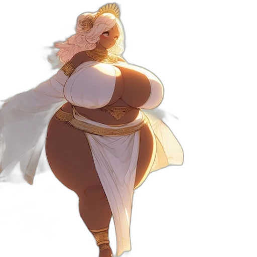dress, staff, concept art, fantasy art transparent PNG cut-out