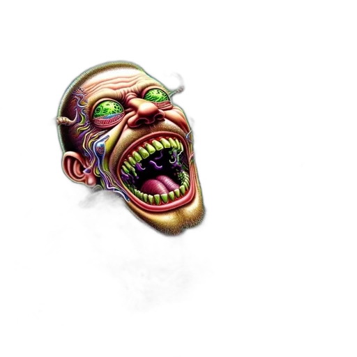 mask, creature, face, staff transparent PNG cut-out