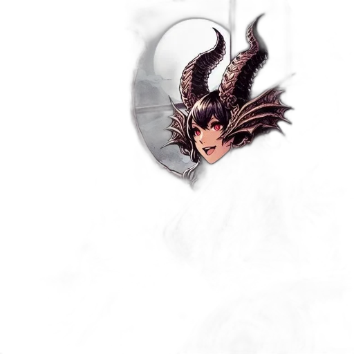 dragon, creature, mask, staff transparent PNG cut-out