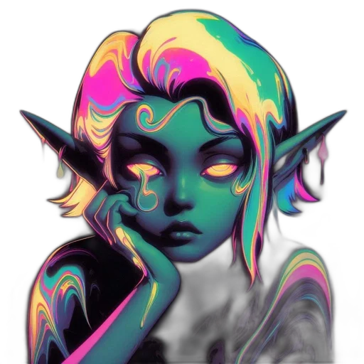 face, mask, fantasy art, pixel art transparent PNG cut-out