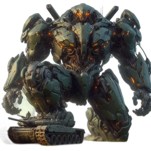 robot, weapon, creature, dragon transparent PNG cut-out