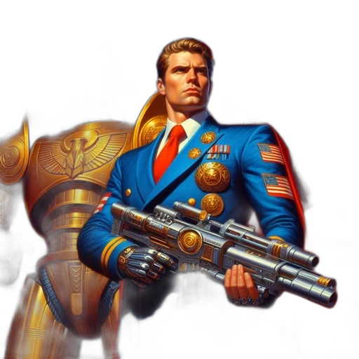 robot, weapon, jacket, concept art transparent PNG cut-out