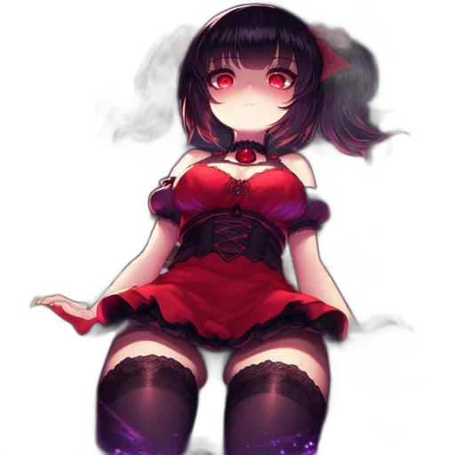 dress, creature, robot, staff transparent PNG cut-out