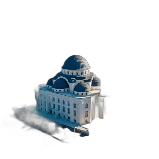building, weapon, robot, 3d render transparent PNG cut-out