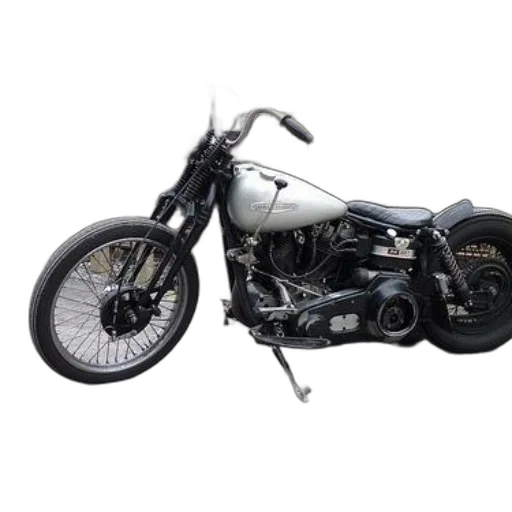 photorealistic, classic, motorcycle, silver transparent PNG cut-out