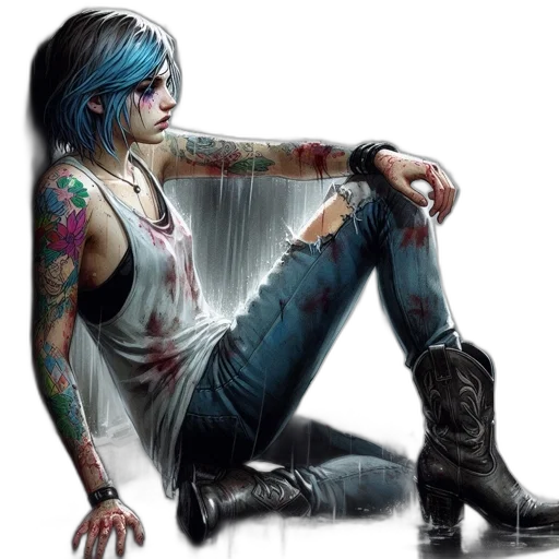fantasy art, concept art, cyberpunk, comic book art transparent PNG cut-out