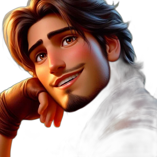 face, photorealistic, cartoon, fantasy art transparent PNG cut-out