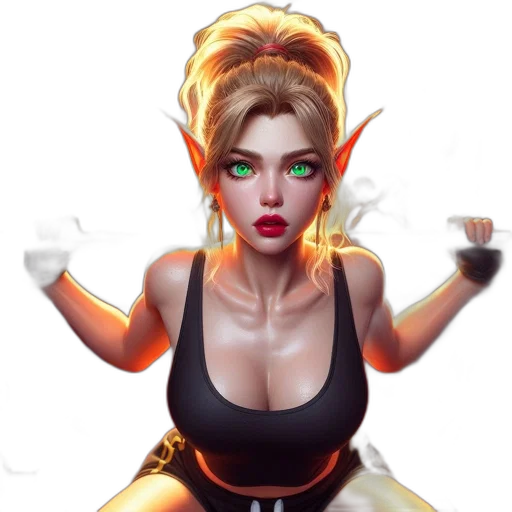 fantasy art, concept art, comic book art, pixel art transparent PNG cut-out