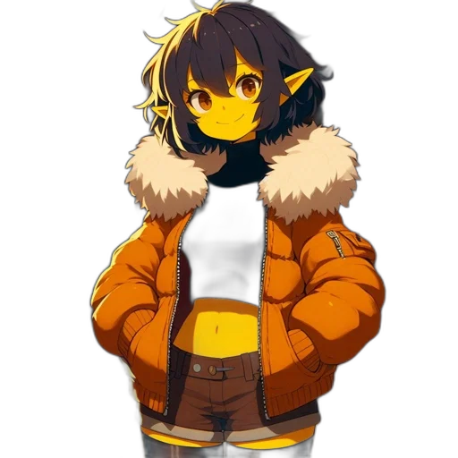 jacket, staff, dragon, creature transparent PNG cut-out