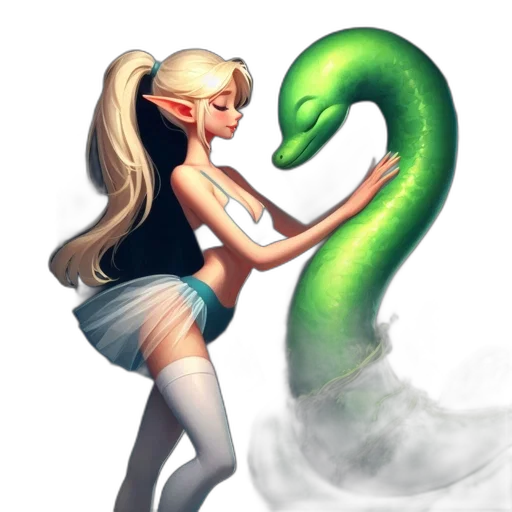dragon, staff, fantasy art, concept art transparent PNG cut-out
