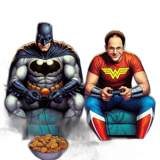 comic book art, concept art, pixel art, cartoon transparent PNG cut-out