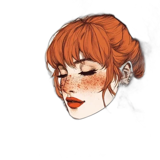 face, mask, hair, crown transparent PNG cut-out