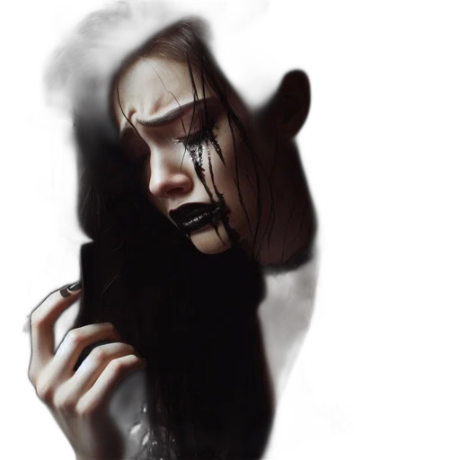 face, mask, creature, hair transparent PNG cut-out