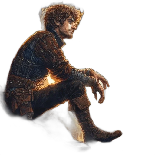 jacket, fantasy art, concept art, pixel art transparent PNG cut-out
