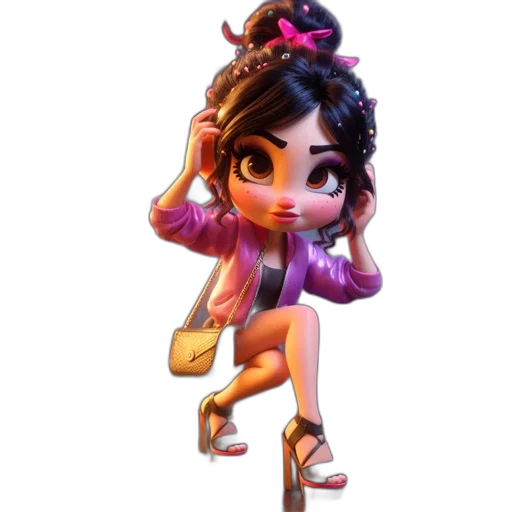 dress, concept art, cartoon, 3d render transparent PNG cut-out