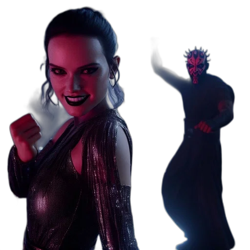 concept art, neon lights, fire, dimly transparent PNG cut-out