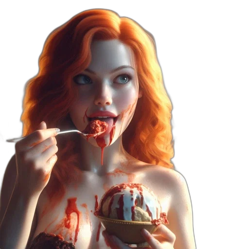 food, concept art, comic book art, photorealistic transparent PNG cut-out