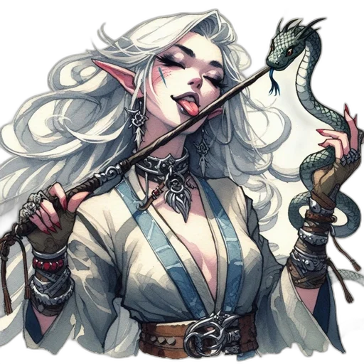 staff, dragon, jewelry, fantasy art transparent PNG cut-out