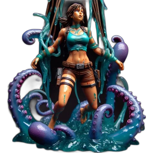 concept art, fantasy art, 3d render, comic book art transparent PNG cut-out