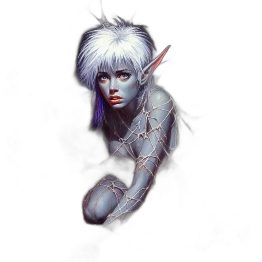 staff, face, creature, fantasy art transparent PNG cut-out