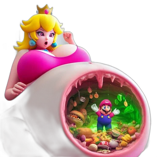 food, crown, weapon, 3d render transparent PNG cut-out