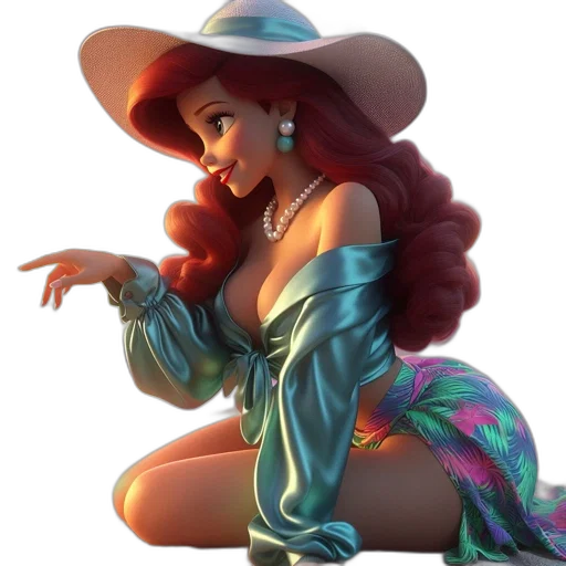 hat, jewelry, dress, concept art transparent PNG cut-out