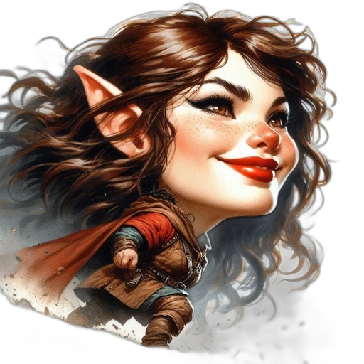 face, staff, dragon, fantasy art transparent PNG cut-out