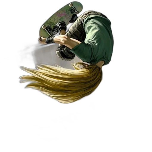 hair, weapon, sword, staff transparent PNG cut-out