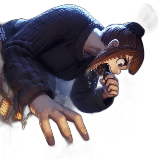 jacket, creature, hat, mask transparent PNG cut-out